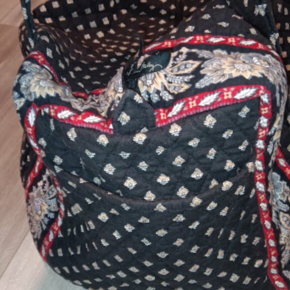 SOLD Vera Bradley Retired Black Floral 4-Piece Tote Bag Duffle Bag Garment Bag - Picture 16 of 16